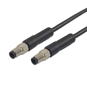 Buy cheap IP67 M5 Male Straight Molded Cable A Code 3 4 Pin Phosphor bronze from wholesalers