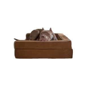 Buy cheap Waterproof Orthopedic Foam Dog Bed , Sofa Bolster Chipped Memory Foam Dog Bed from wholesalers