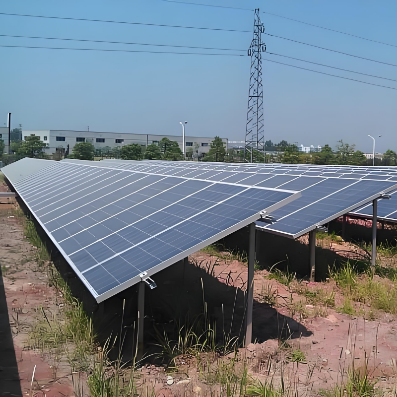 Customizable Ground Solar Mounting Brackets for Pre-Assembled Components and