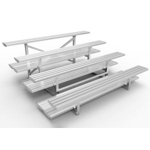 Buy cheap Anodized Outdoor Aluminum Bleachers Seat 150mm Riser Height With Double Foot Planks from wholesalers