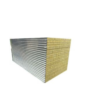 Buy cheap Walls Roofs Rock Wool Sandwich Panel 50-70kg/M3 Rockwool Sound Insulation Panels from wholesalers