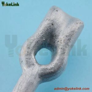 High Strength Galvanized Thimble Eye Bolt 5/8'*10' with Flat Square Nut/Angle