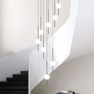 Buy cheap Modern Gloss Stair Chandelier Restaurant Indoor Home Living Room Ball Chandelier(WH-MI-405) from wholesalers