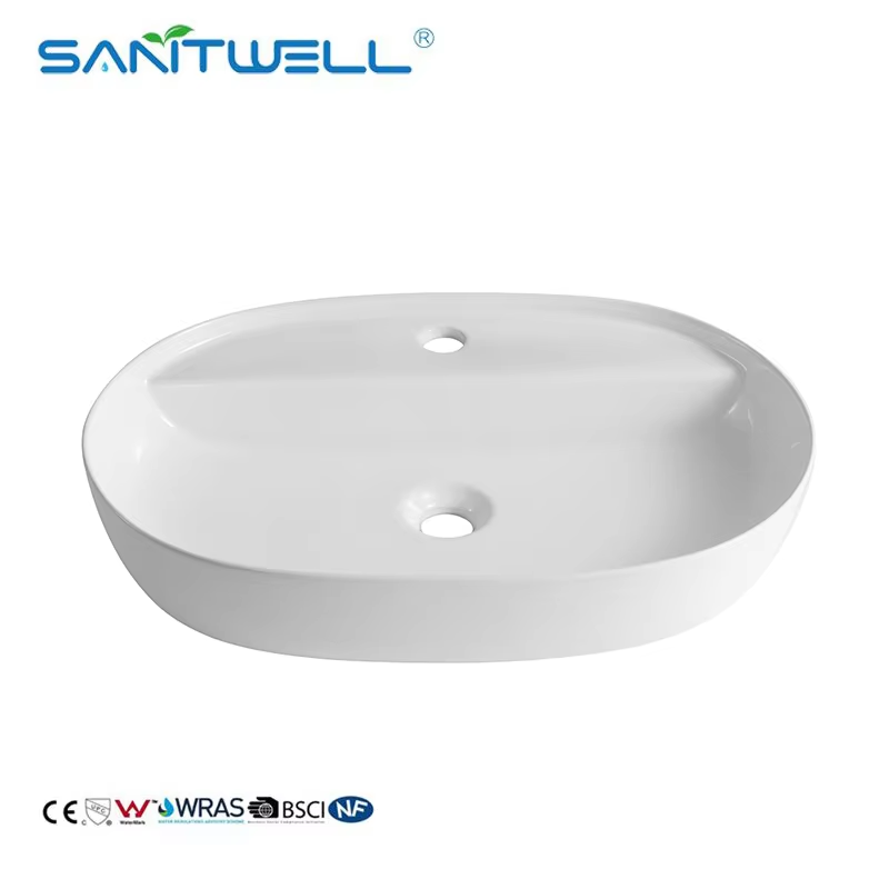 Buy cheap Popular Models Bathroom Art Basin Sinks New Arrival Chaozhou Rectangular White Wall Hung Ceramic Washing Basin from wholesalers