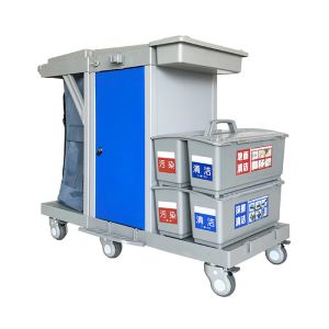 Buy cheap CE Approved Janitorial Cleaning Tools Plastic Custodial Cleaning Carts from wholesalers