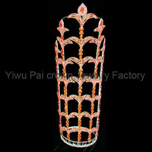 Buy cheap 30 inch tall pageant crowns and tiaras large rhinestone crowns and tiaras custom your logo pageant crowns supplier from wholesalers