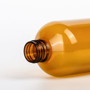 Buy cheap Empty 200ml 300ml Plastic Cosmetics Containers Packaging Luxury Amber Shampoo Lotion Pump Bottle from wholesalers