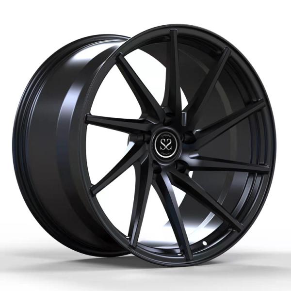 Buy cheap Staggered Gold Black Forged 5x120 Wheels Deep Dish Concave A6061 T6 Alloy from wholesalers