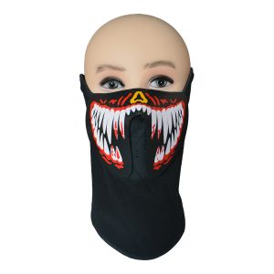 Riding&Snowboarding led Mask Breathable Party decoration flashing el panel sound