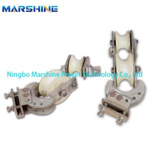 Welding Overhead Transmission Line Stringing Block Solid Three Purpose Pulley