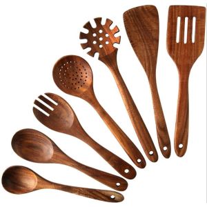 Buy cheap Eco Friendly Teak Wooden Utensil Set Multifunctional OEM Available from wholesalers