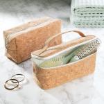 Custom Leather Cosmetic Bag , Bath Family Compact Wash Bag Eco Friendly