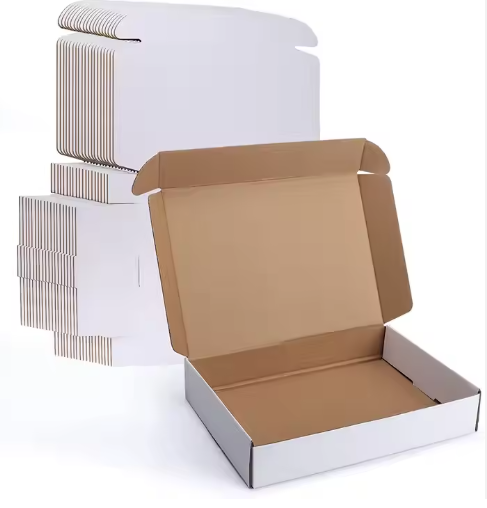 Buy cheap 30x20x5cm White Corrugated Mailer Box Custom E-commerce Packaging from wholesalers