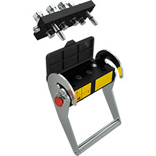 Aluminium Hydraulic Multi Coupler For 3/8" Thread 4 Hydraulic Line QPS Flat Face