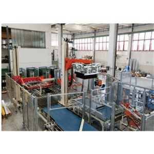 Buy cheap Blue Food Sterilization Equipment Glass Bottles Palletizer 12000 Bottles / Hour from wholesalers