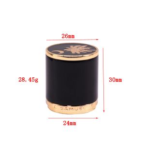 Round Hanging Plating Zamac Fea 15 Perfume Bottle Tops