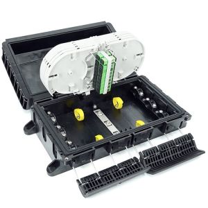 Buy cheap 96 Core Aerial Inline Fiber Optic Enclosures Outdoor Flangeless from wholesalers