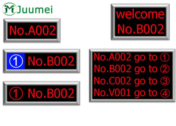 Quality Dot Matrix Token LED Counter Display Bank Queue Number System for sale