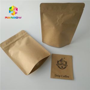 Buy cheap Customized Size Kraft Stand Up Pouches Matte Surface Finish 100 - 150micron Thickness from wholesalers