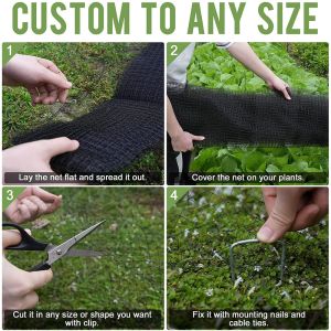 8-100GSM Black PP Plastic Stretch Anti-Bird Netting for Chicken Farm Fence and