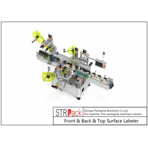 Buy cheap Front Back Top Surface Bottle Labeling Machine Servo system Driving from wholesalers