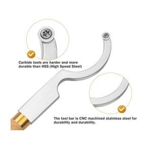 Buy cheap 4PCS Mini SizeStandard Tungsten Carbide Woodturning Tools with Replaceable Inserts from wholesalers