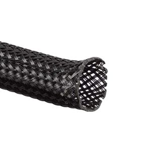 Buy cheap Expandable Black Braided Nylon Sleeve Flexible Custom Diameter High Strength from wholesalers
