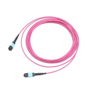 Buy cheap MTP 12 Core OM4 MM Fiber Optic Trunk Cable For Data Center Cabling from wholesalers