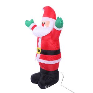 Giant Fabric Inflatable Santa Claus for Family Garden