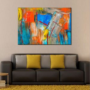 Buy cheap Unframed Handmade Oil Nature Abstract Canvas Paintings For Livingroom Unique Home Decorative from wholesalers