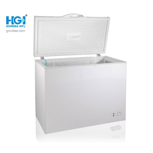 Buy cheap Mechanical Temperature Control Deep Chest Freezer Black Exterior Color and Recessed Door Handle Providing Frozen Storage Capacity from wholesalers