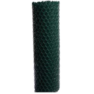 Buy cheap Galvanized PVC Coated Diamond Mesh Wire Chain Link Fence Roll from wholesalers