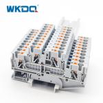 Buy cheap JPTTB 4 Din Rail Push In Double Level Terminal Block 4mm2 from wholesalers