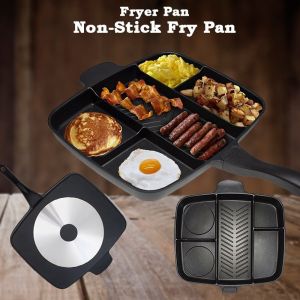 Korean Indoor And Outdoor Stovetop Grill Pan 5 In 1 With Handle