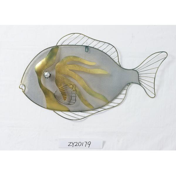 Colorful Minimalism Ocean Large Metal Fish Wall Decor