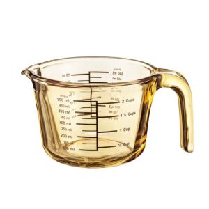 Buy cheap IKOO High Borosilicate Glass Measuring Cup Set with Easy-to-Read Markings Curved Spout and Easy-Grip Handles for Precise Cooking and Baking from wholesalers