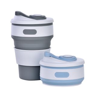 Buy cheap Microwavable Odorless 350ML Collapsible Silicone Coffee Cup from wholesalers