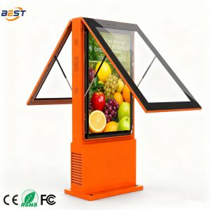 Buy cheap Double-sided Outdoor LCD Digital Signage with 10-Point Capacitive Touch 178/178 View Angle and 110-240V Voltage from wholesalers