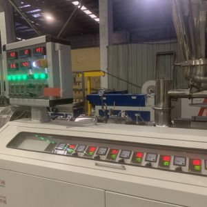 Buy cheap Conical Twin Screw Hot Cutting PVC Pelletizer Machine Masterbatch from wholesalers