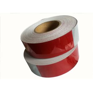 Buy cheap 6 Inch*6 Inch  Red White Reflective Conspicuity Tape Placement  For Vehicles  Use product