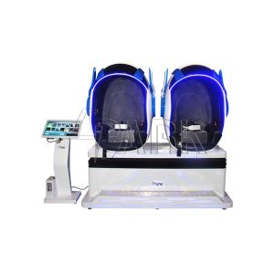 360 Degree Triple 9D VR Simulator With Shining LED Light 380V TWO players for