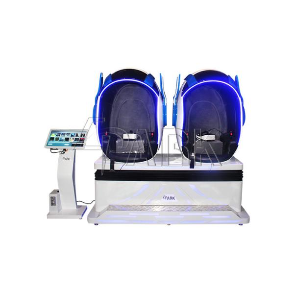 360 Degree Triple 9D VR Simulator With Shining LED Light 380V TWO players for