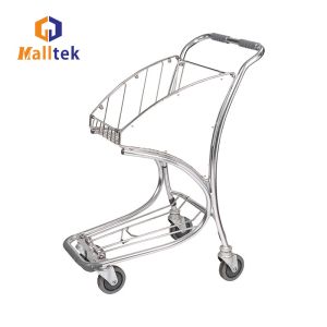 Buy cheap Airport Shopping Trolley For Intermational Airport Store With Basket from wholesalers