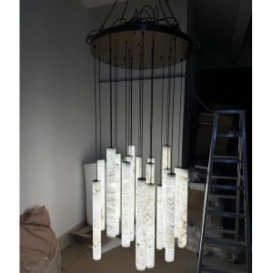 Buy cheap 168W Staircase Lighting Chandelier 3000K 4000K 6000K Luxury Staircase Chandelier from wholesalers