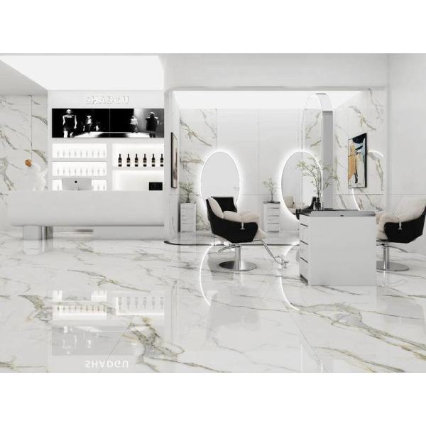 Quality White Polished Glazed Porcelain Tile 1200x1200mm Indoor Wall for sale