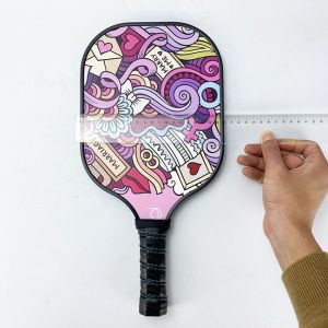 Buy cheap 3k Carbon Pickleball Racquet Logo Design UV Custom Pickleball Paddle from wholesalers