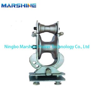 Welding Overhead Transmission Line Stringing Block Solid Three Purpose Pulley