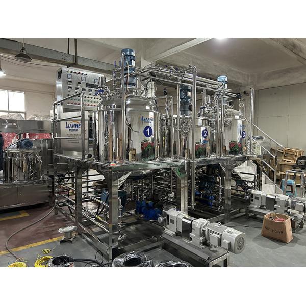 Buy cheap PLC 1000L Cosmetic Manufacturing Machine Emulsifying Homogenizer Paste Ointment Mixer from wholesalers