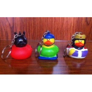 Buy cheap Various Mini Keychains Duck Toy , LED Character Rubber Duck Keychains Ring from wholesalers