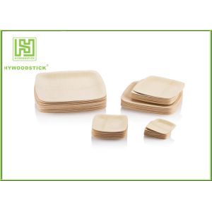 High End Rectangle Disposable Plates Camping Dinnerware Sets Smooth Surface